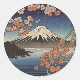 Adesivo Redondo Monte Fuji Fujisan