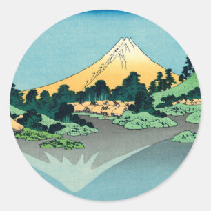 Adesivo Redondo Monte Fuji reflete