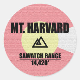 Adesivo Redondo Monte Harvard