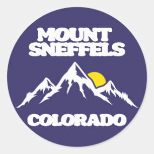 Adesivo Redondo Monte Sneffels Colorado