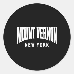 Adesivo Redondo Monte Vernon Nova York