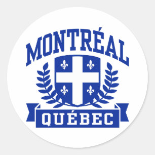 Adesivo Redondo Montreal Quebeque