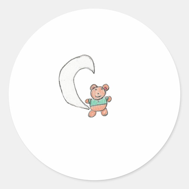 Adesivo Redondo Moon Bear (Frente)