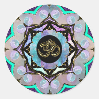 Adesivo Redondo Moon Mandala