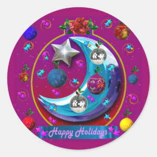 ADESIVO REDONDO MOON ORNAMENT