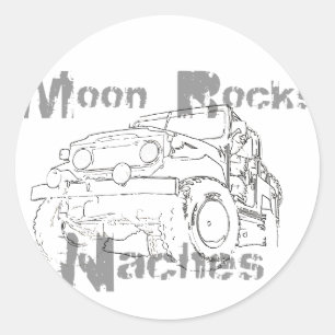 Adesivo Redondo Moon Rocks Naches