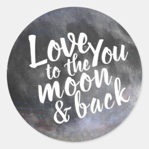 Adesivo Redondo Moon Sticker