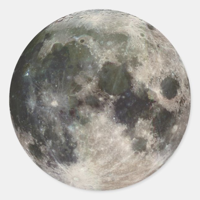 Adesivo Redondo Moon Sticker (Frente)