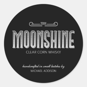 Adesivo Redondo Moonshine
