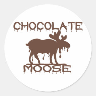 Adesivo Redondo Moose Chocolate