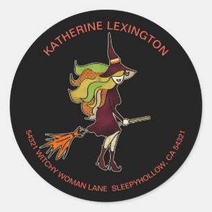 Adesivo Redondo Morada da bruxa-bruxa-bruxa-bruxa-bruxa