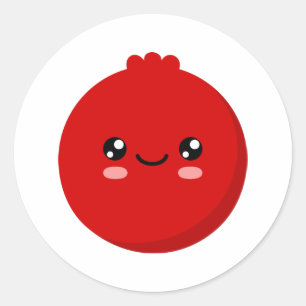 Adesivo Redondo Morango