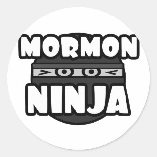 Adesivo Redondo Mormon Ninja
