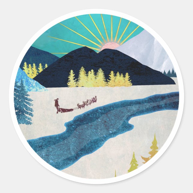 Adesivo Redondo Morning Musher (Frente)