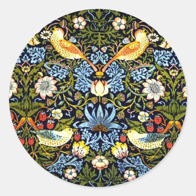 Adesivo Redondo Morris - Ladrão de Morango, (Frente)