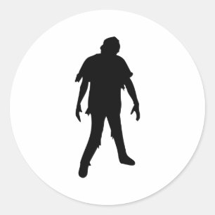 Adesivo Redondo Morte de Morto Zombie do Filme de Horror