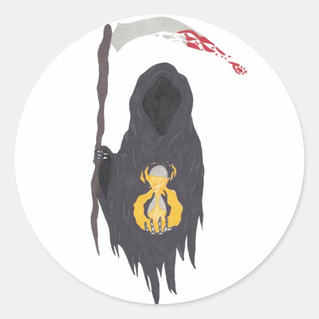 Adesivo Redondo Morte Eterna (Frente)