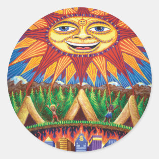 Adesivo Redondo Morte no Renascimento