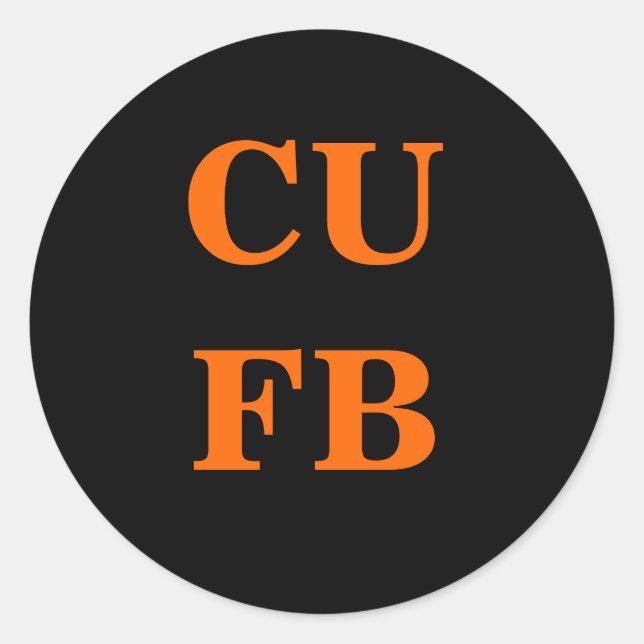 Adesivo Redondo Morte por FB (Frente)