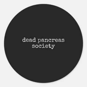 Adesivo Redondo Morto Pancreias Sociedade Engraçada Diabetes Sensi