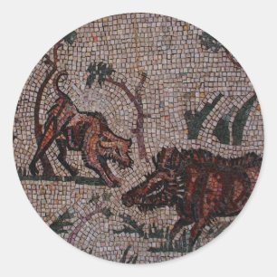 Adesivo Redondo Mosaico romano