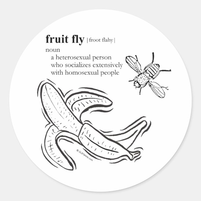 ADESIVO REDONDO MOSCA DA FRUTA (Frente)