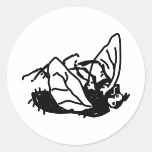 Adesivo Redondo Mosca inoperante