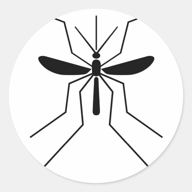 Adesivo Redondo Mosquito (Frente)