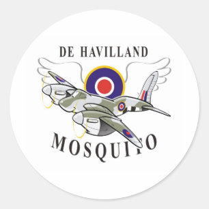 Adesivo Redondo mosquito de havilland