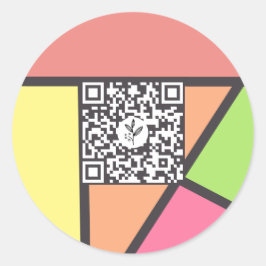 Adesivo Redondo Mosteiro de Nutrição