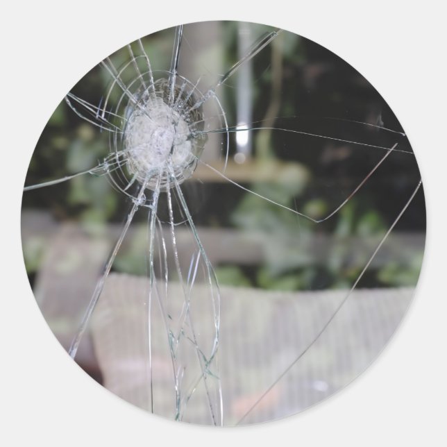 Adesivo Redondo Mostrador quebrado (Frente)