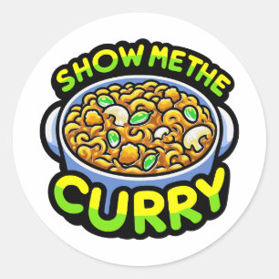 Adesivo Redondo Mostre-me o curry