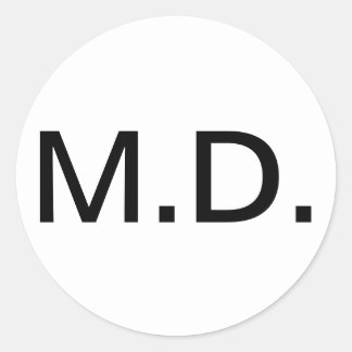 Adesivo Redondo Mostre seu diploma médico com orgulho