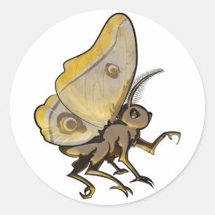 Adesivo Redondo Moth