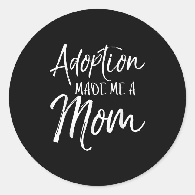 Adesivo Redondo Mother's Day Gift For Adoptive Moms Adoption Made  (Frente)