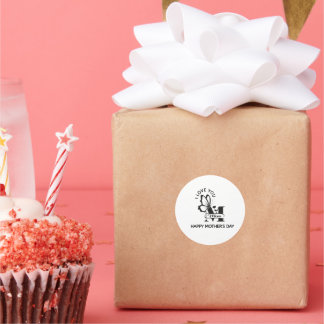 Adesivo Redondo Mothers day stickers| gift wrapping stickers 