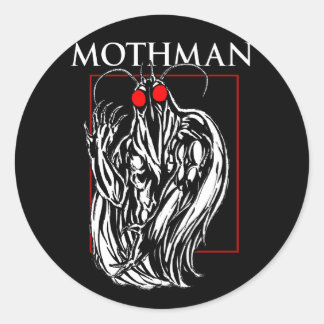 Adesivo Redondo Mothman