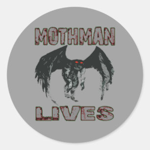ADESIVO REDONDO MOTHMAN VIVE STICKER