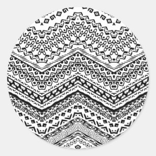 Adesivo Redondo Motifs Étnicos 2