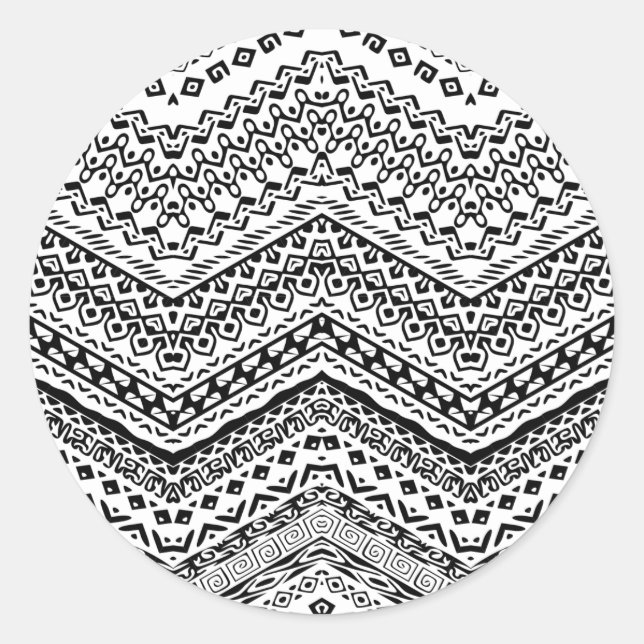 Adesivo Redondo Motifs Étnicos 2 (Frente)