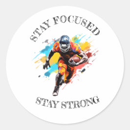 Adesivo Redondo motivação da NFL round sticker