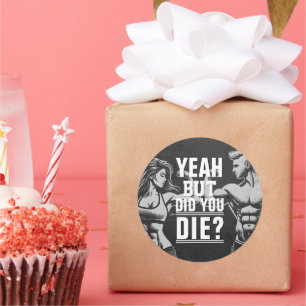 Adesivo Redondo Motivação de criação de bases de cálculo do Gym de