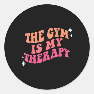 Adesivo Redondo Motivação Engraçada De Formação De Gym Esta É A Mi