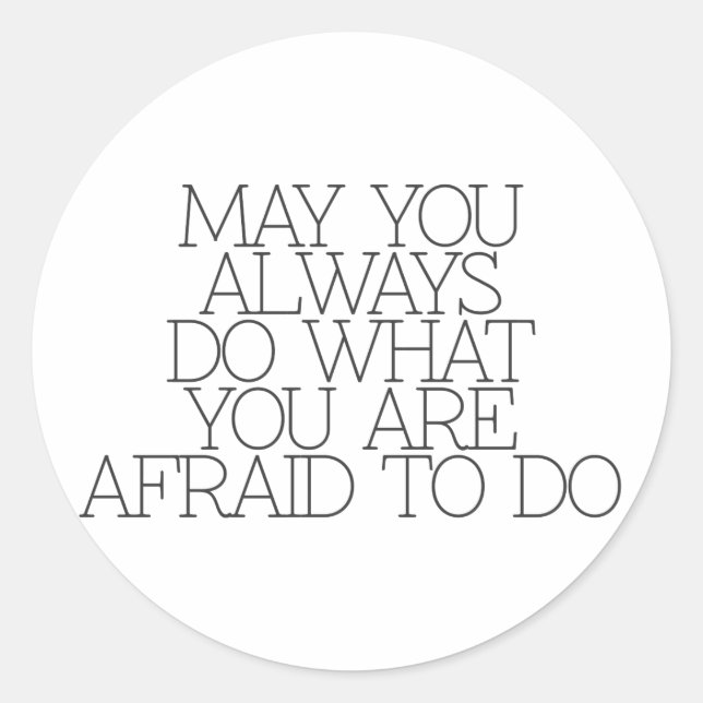 Adesivo Redondo Motivação, inspiração, palavras de sabedoria. cita (Frente)