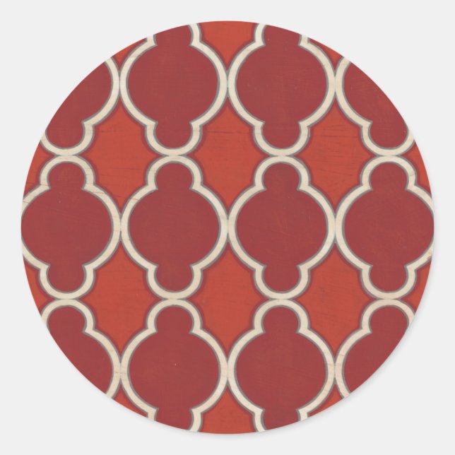 Adesivo Redondo Motivos de mercado VII (Frente)