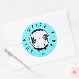 Adesivo Redondo Moto esquisito (regra das crianças estranhas) 3