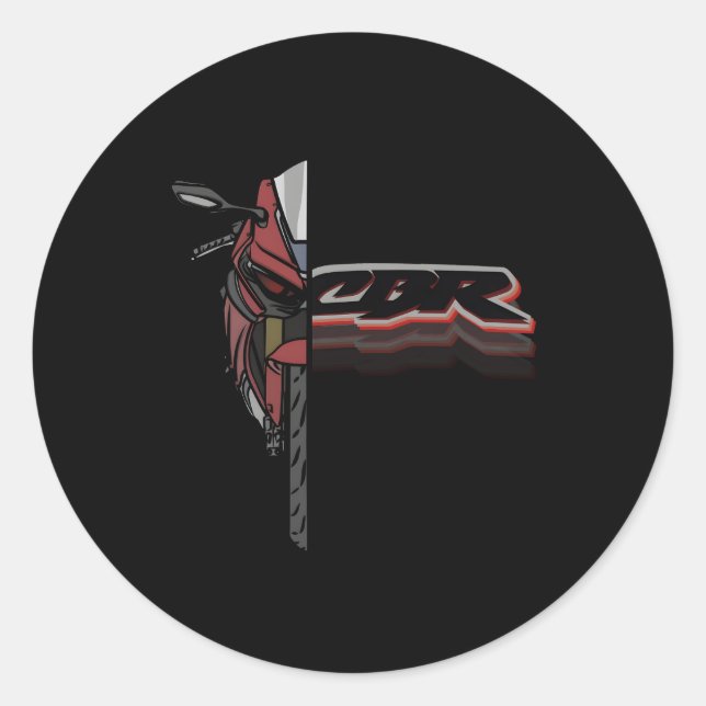 Adesivo Redondo Motocicleta Fireblade Cbr (Frente)