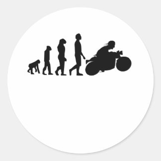 Adesivo Redondo Motociclo de evolução de Biker