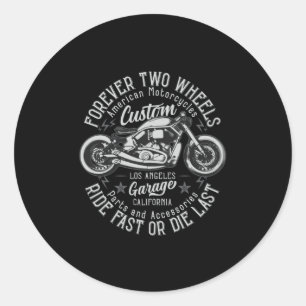 Adesivo Redondo Motociclos Bobber