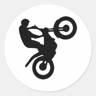 Adesivo Redondo Motocross